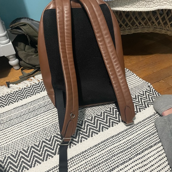 Brown Leather Coach Backpack - Picture 4 of 11